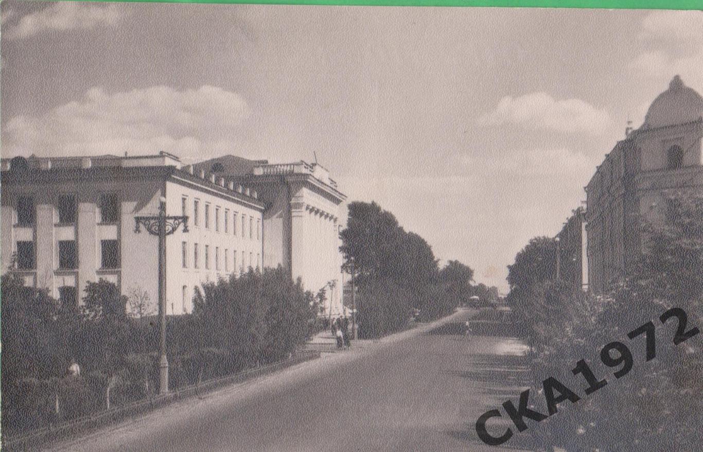 открытка Тюмень. Улица Республики 1959 чистая