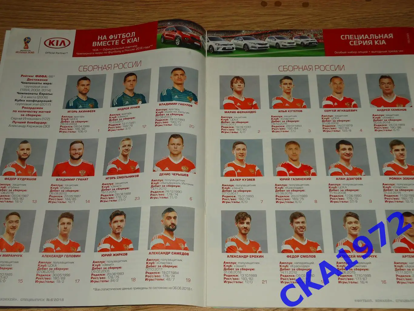 газета еженедельник Футбол хоккей июнь 2018 спецвыпуск №6 1