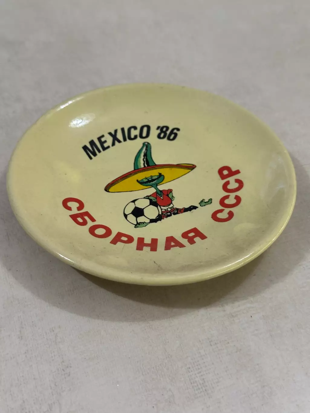 Сувенирная тарелка «Сборная СССР — Mexico 86» 1