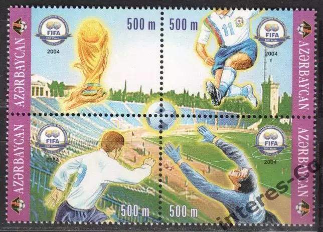 Азербайджан ** 2004 - футбол. 100 лет FIFA