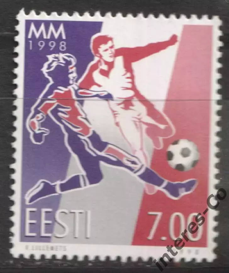 Эстония ** 1998 - футбол. кубок мира. Франция