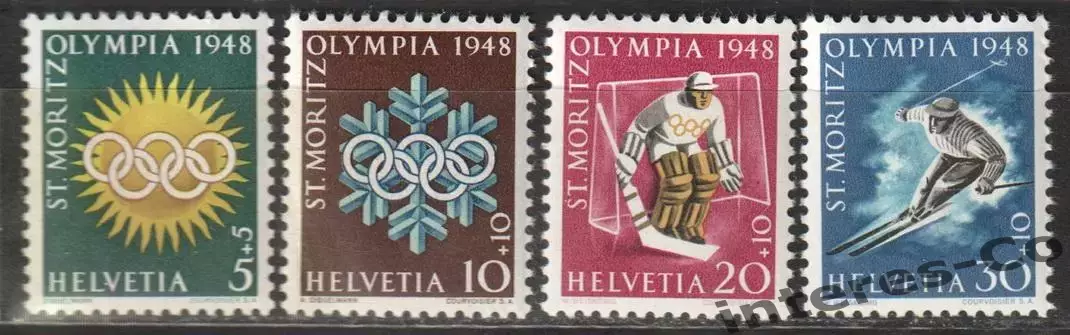 Швейцария ** 1948 - зимние олимпийские игры. Санкт-Мориц (Швейцария)