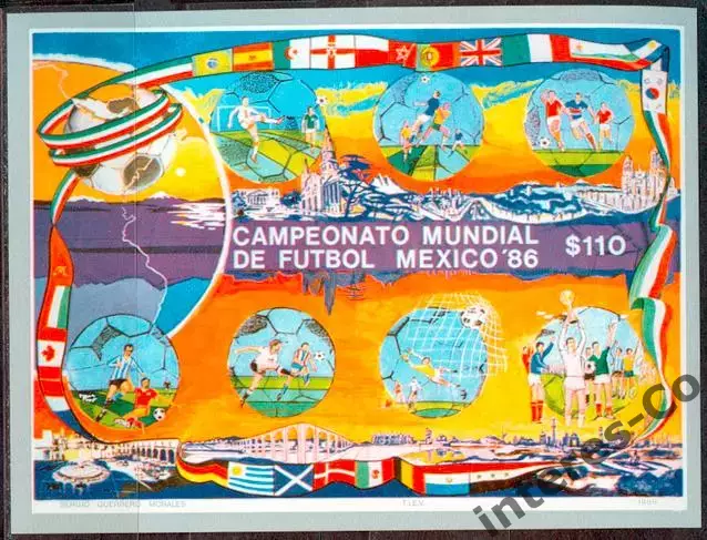 Мексика ** 1986 - спорт. футбол. кубок мира. Мексика 1