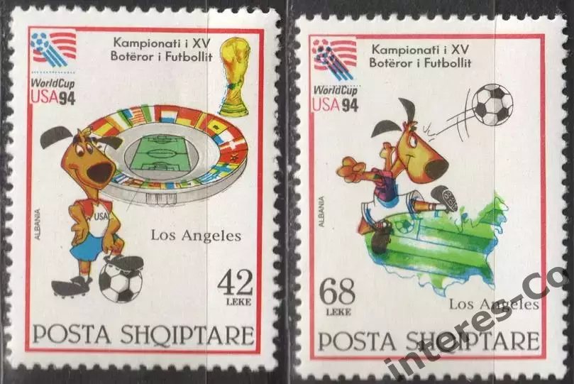Албания ** 1994 спорт. футбол. кубок мира. США USA