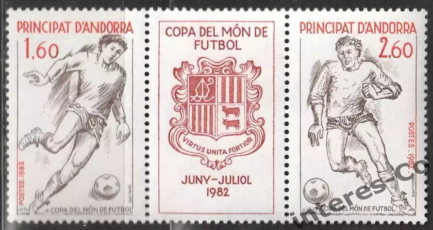 Андорра ** 1982 спорт. футбол. кубок мира. Испания