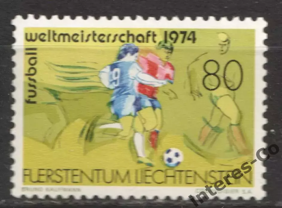 Лихтенштейн ** 1974 спорт. футбол. кубок мира. Германия