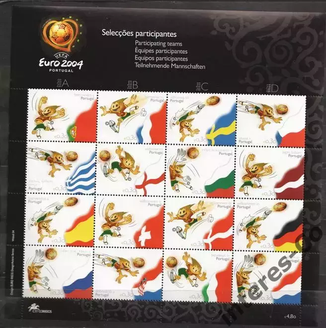 Португалия ** 2004 спорт. футбол. чемпионат Европы