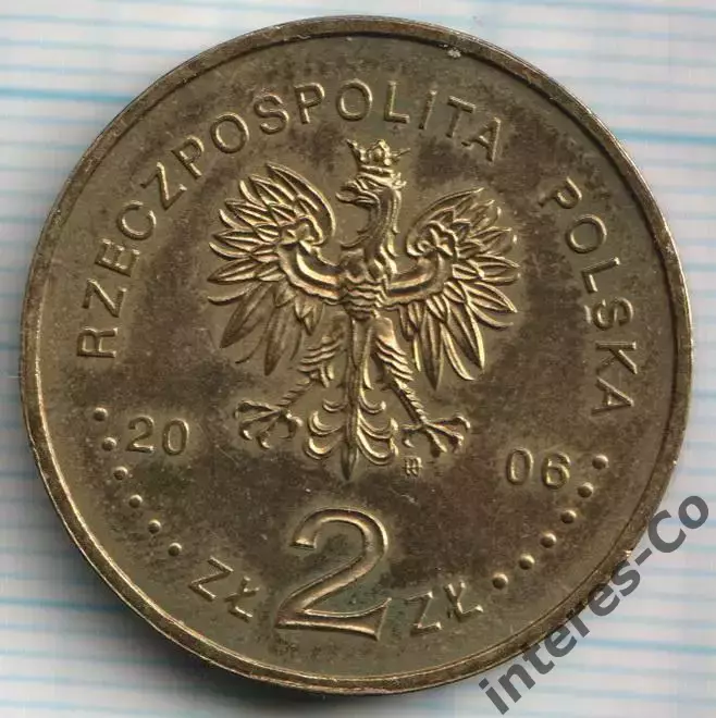 Польша 2006. 2 злотых. зимние Олимпийские игры Турин 2006 - биатлон. спорт 1