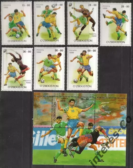 Узбекистан ** 1999 - спорт. футбол.