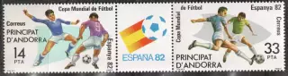 Андорра (испанская почта) ** 1982 кубок мира. Испания.