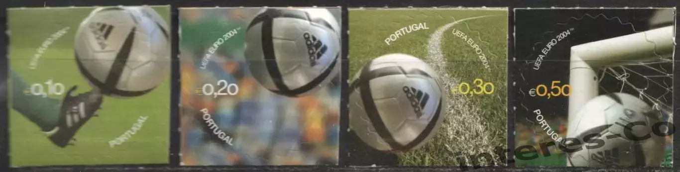 Португалия ** 2004 спорт. футбол. чемпионат Европы (самоклейки)