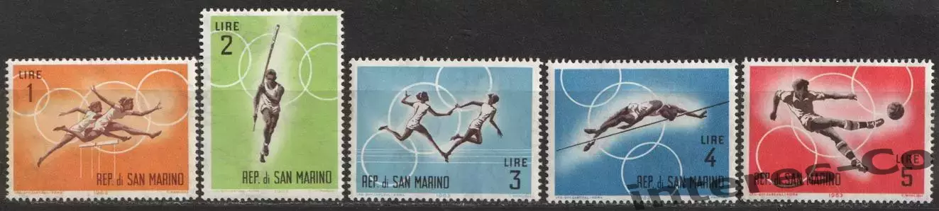 Сан Марино ** 1963 летние Олимпийские игры. Токио-1964 (не полная серия)