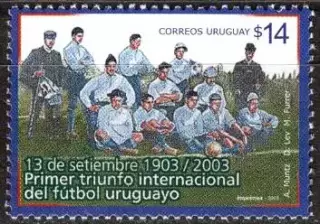 Уругвай ** 2003. футбол. 100 лет национальной сборной