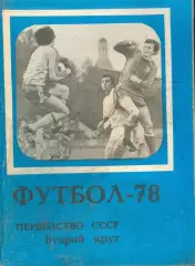 ФУТБОЛ - 78 * первенство СССР. второй круг *