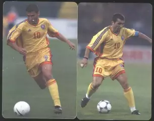 Румыния. футбол. Георге Хаджи (карпатский Марадона) 2 штуки одним лотом