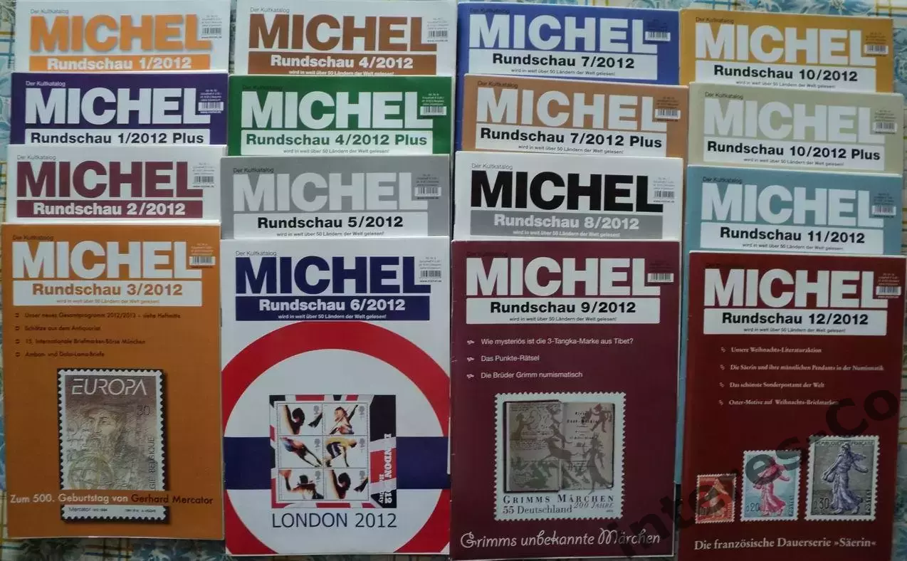 MICHEL - Rundschau полный комплект за 2012 год. 16 журналов. немецкий язык