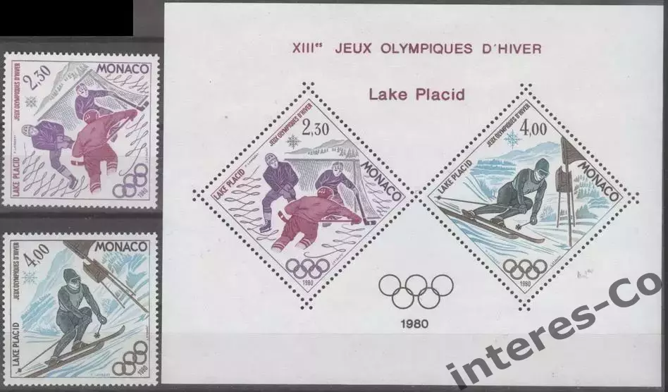 Монако ** 1980 - зимние Олимпийские игры - Лейк Плесид