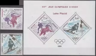 Монако ** 1980 - зимние Олимпийские игры - Лейк Плесид