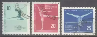 ГДР. DDR. 1961 гимнастика. гашёные