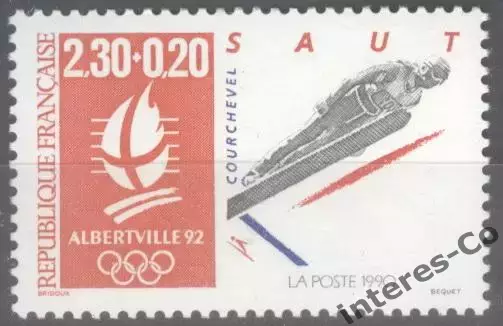 Франция ** 1990 - зимние Олимпийские игры - Альбервиль. второй выпуск (трамплин)