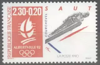 Франция ** 1990 - зимние Олимпийские игры - Альбервиль. второй выпуск (трамплин)