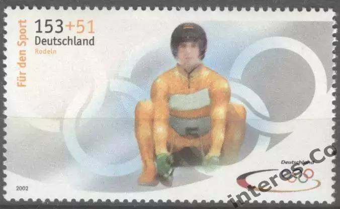 Германия ** 2002 зимние олимпийские игры. Солт-Лейк-Сити. санный спорт. сани