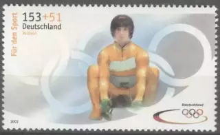 Германия ** 2002 зимние олимпийские игры. Солт-Лейк-Сити. санный спорт. сани