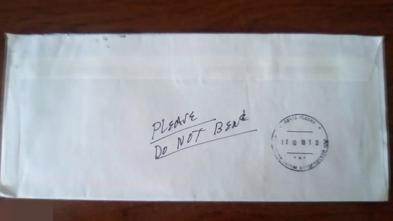 Энтони Джеймс записка и конверт 2