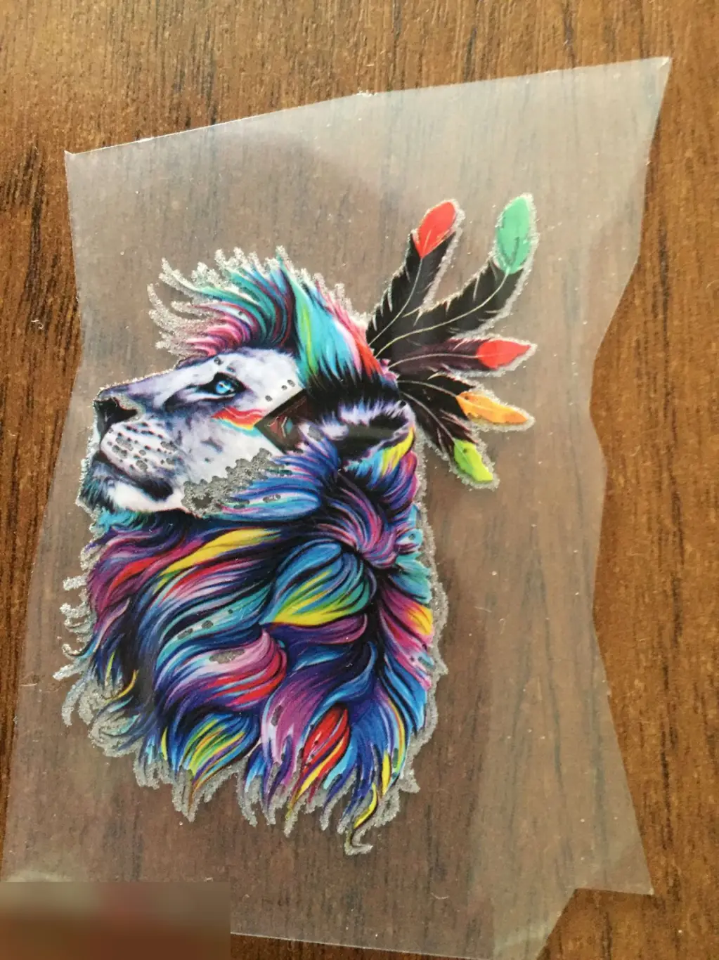 Лев маленькая термонаклейка для переноса на одежду