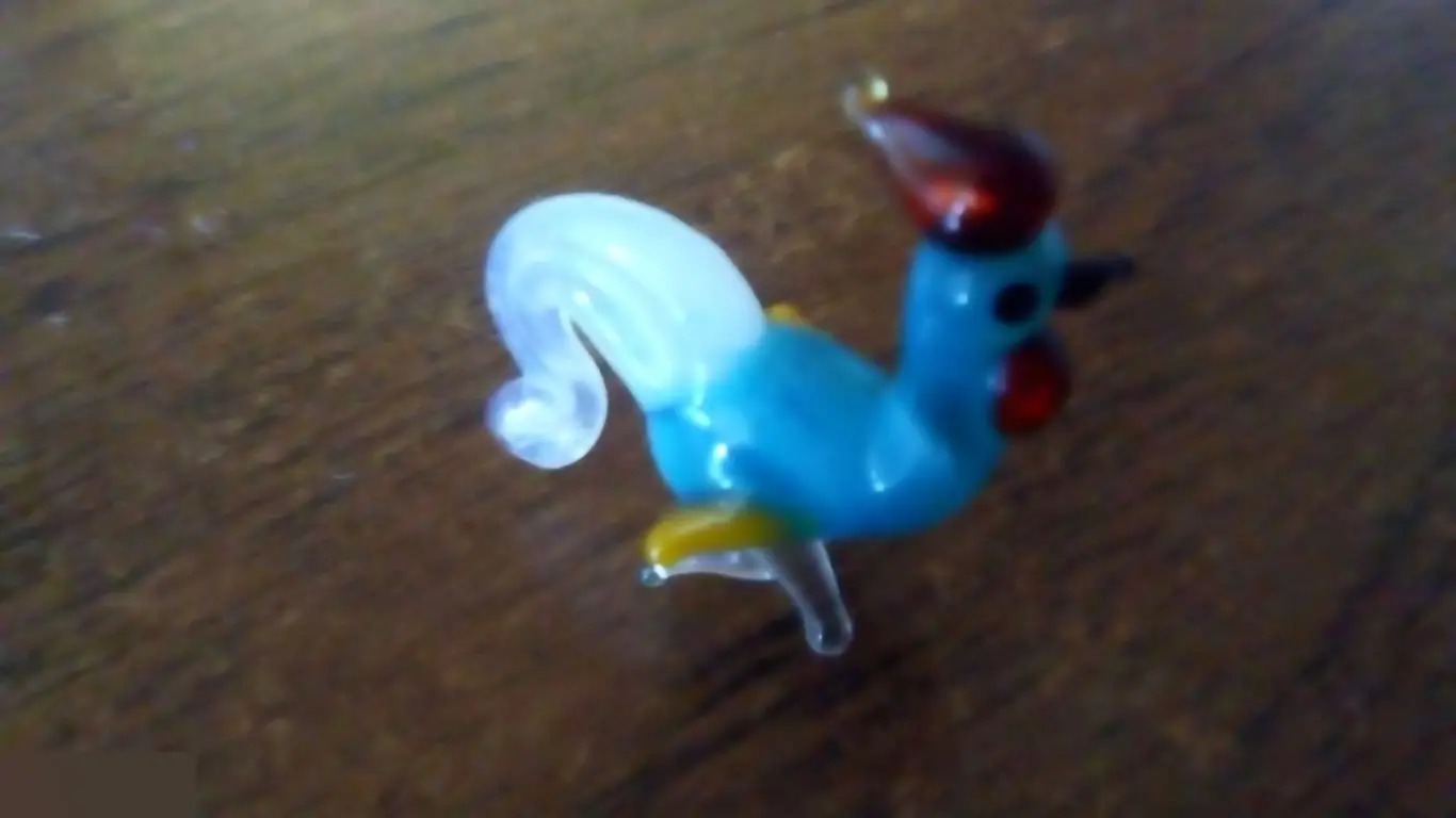 Фигурка из стекла петух