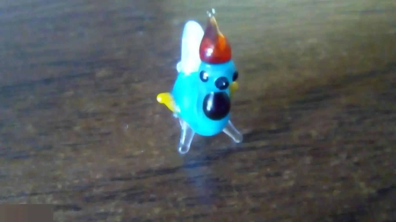 Фигурка из стекла петух 2