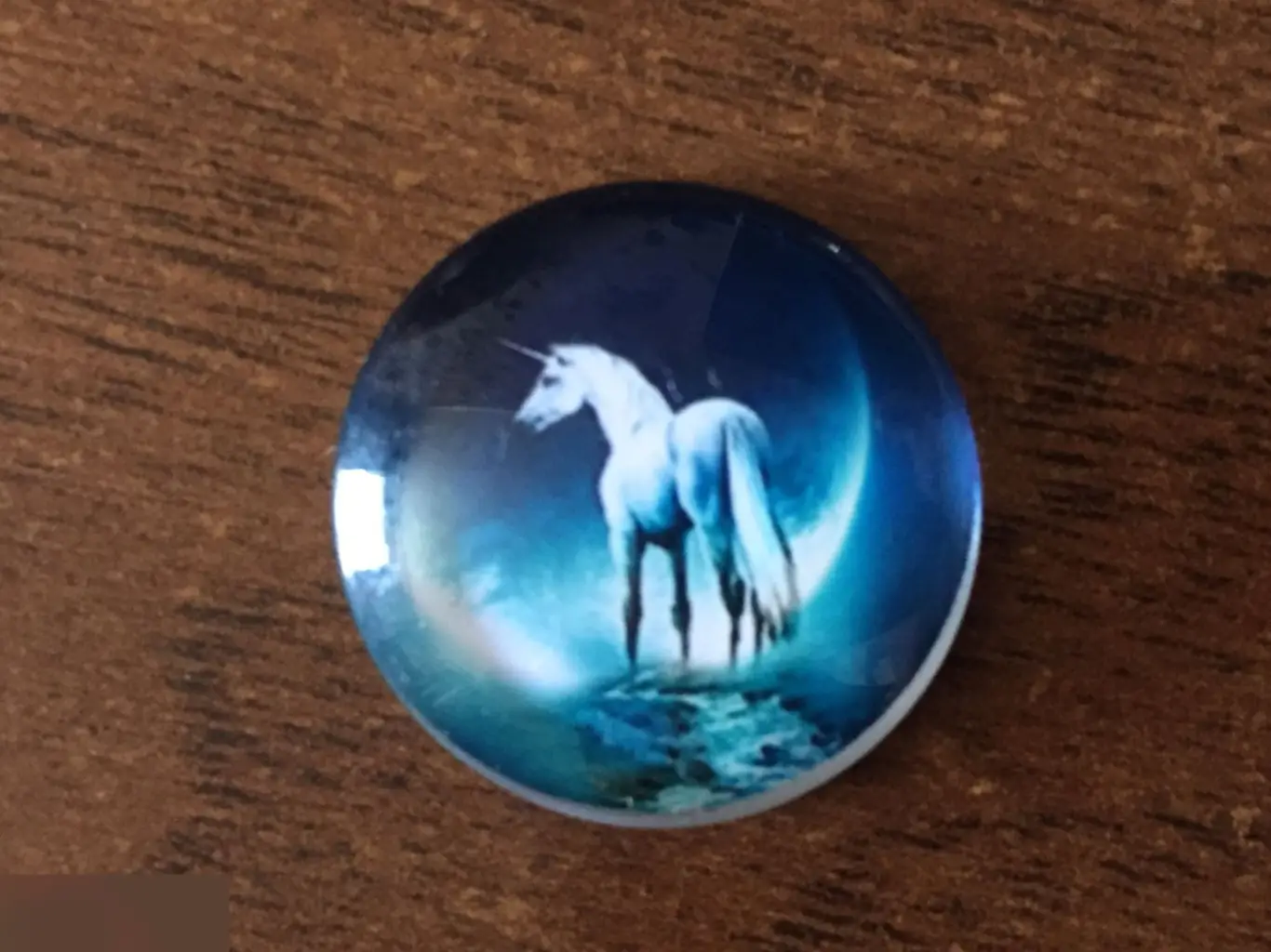 Единорог 24-25 мм стеклянный кабошон для украшений