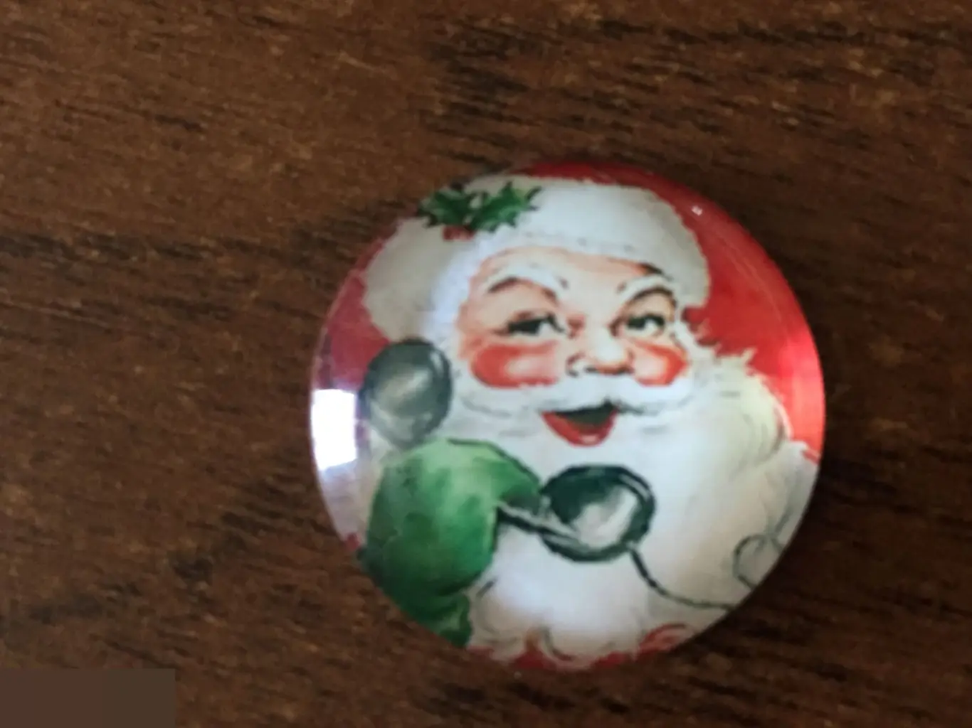 Санта-Клаус 24-25 мм стеклянный кабошон для украшений
