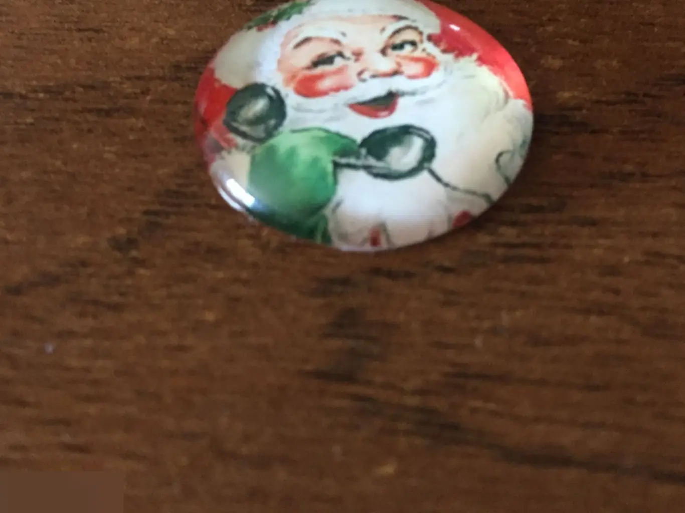 Санта-Клаус 24-25 мм стеклянный кабошон для украшений 1