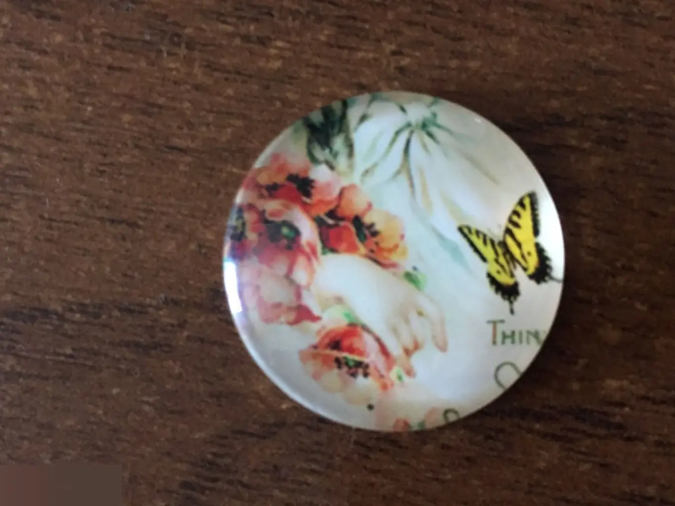 Цветы 24-25 мм стеклянный кабошон для украшений