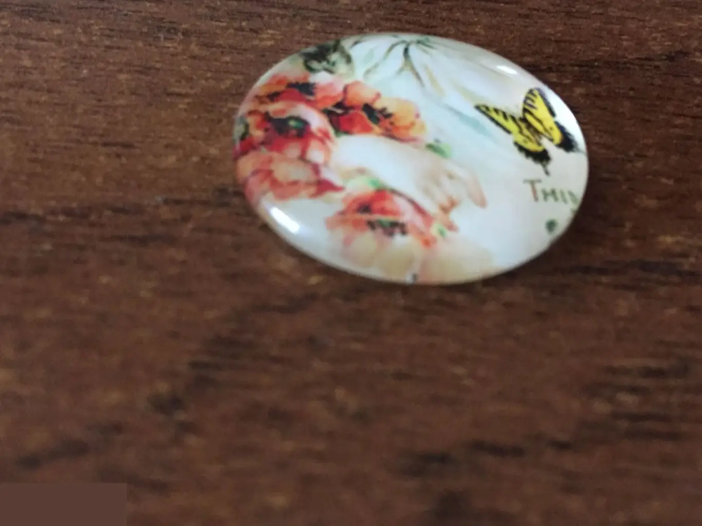 Цветы 24-25 мм стеклянный кабошон для украшений 1