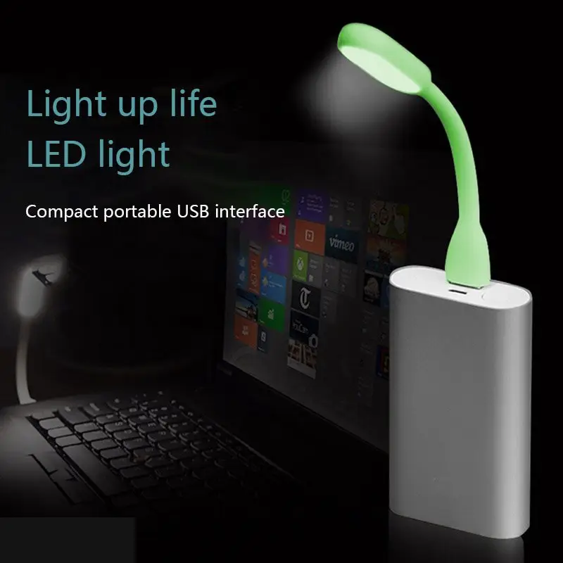 USB светодиодная лампа зелёная