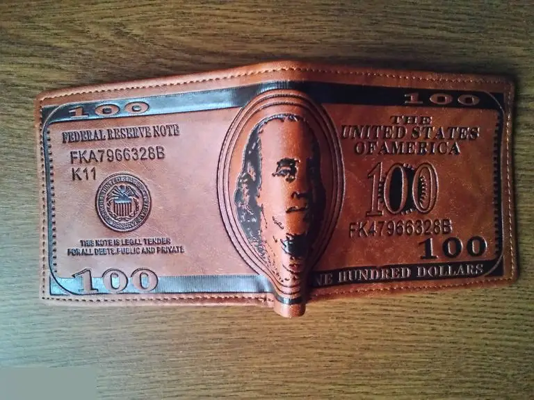 Мужской бумажник кошелек 100 Dollars 1