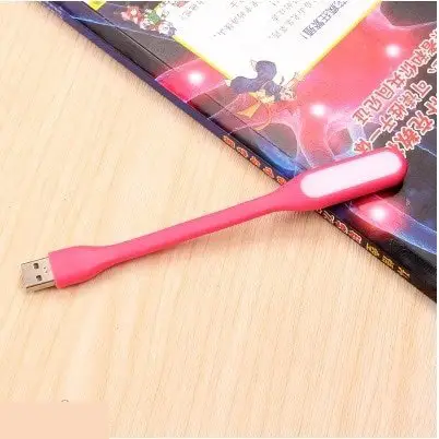USB светодиодная лампа розовая