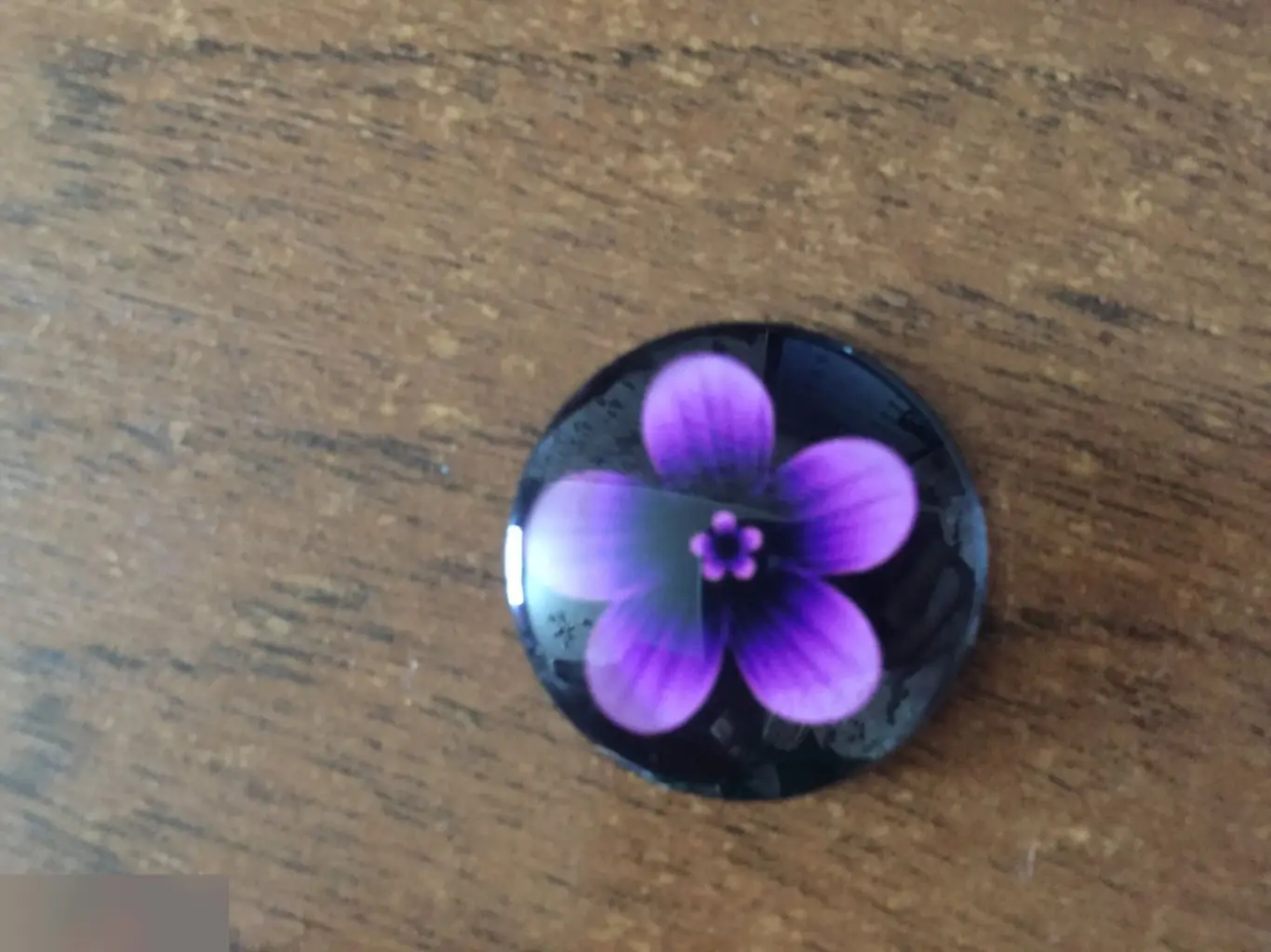 Цветок 24-25 мм стеклянный кабошон для украшений