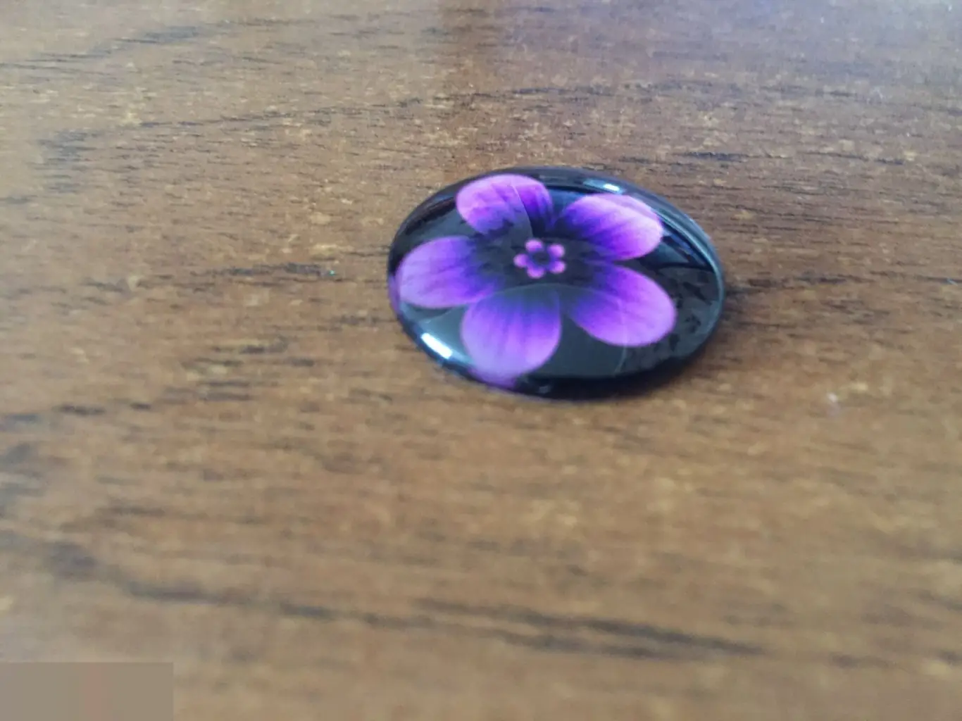 Цветок 24-25 мм стеклянный кабошон для украшений 1