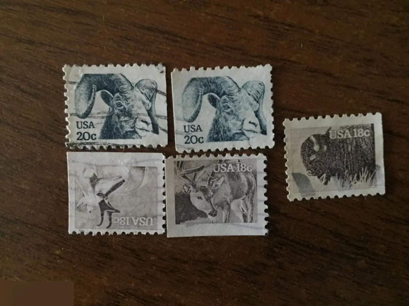 Животные США 5 почтовых марок USA