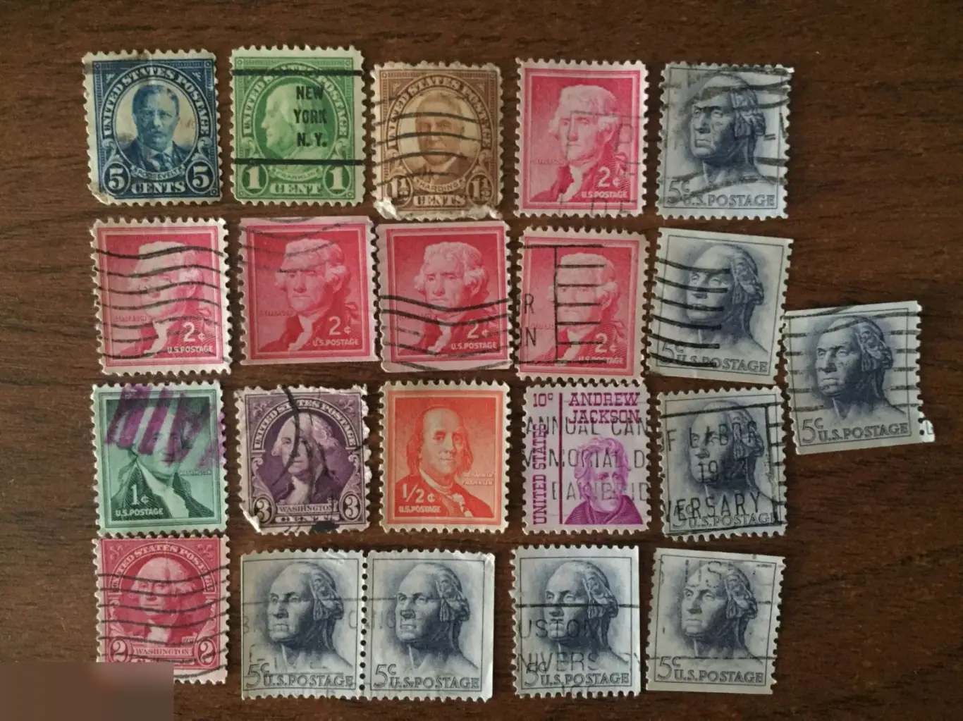Президенты США 21 почтовая марка USA