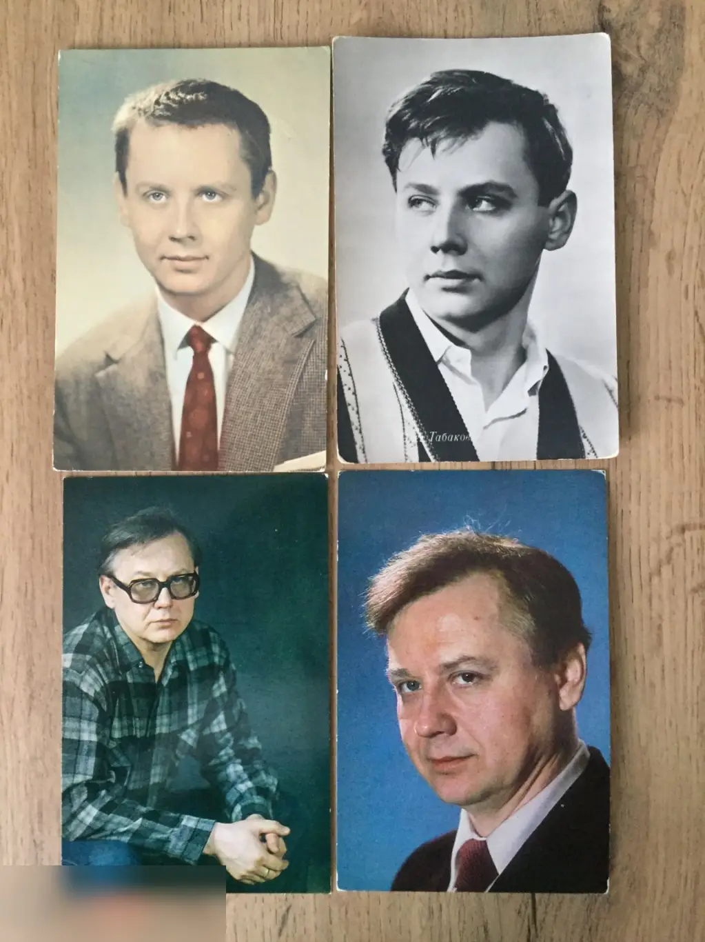 Олег Табаков СССР 4 открытки