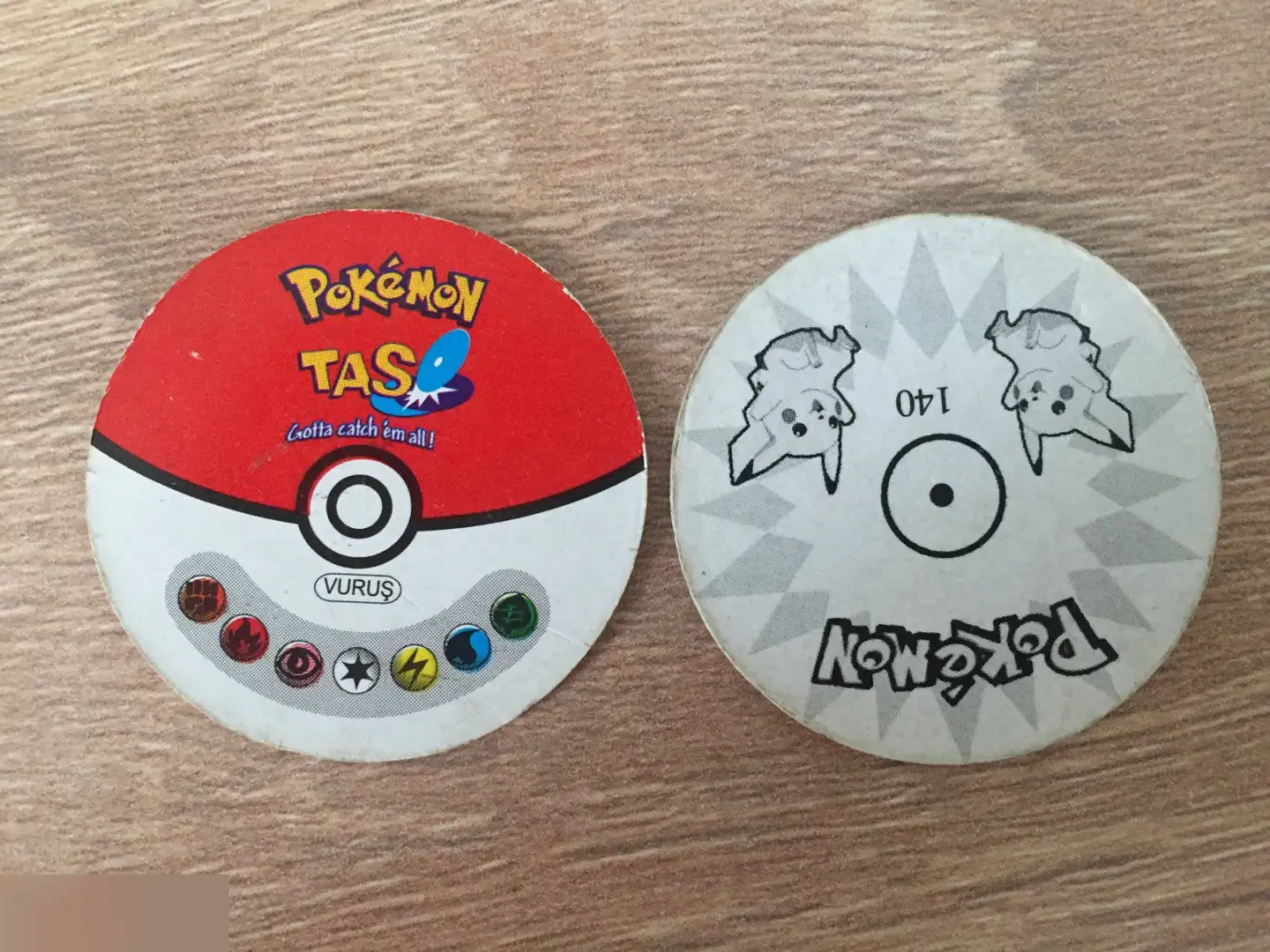 Pokemon Покемон фишка кэпс пог 2 штуки 1