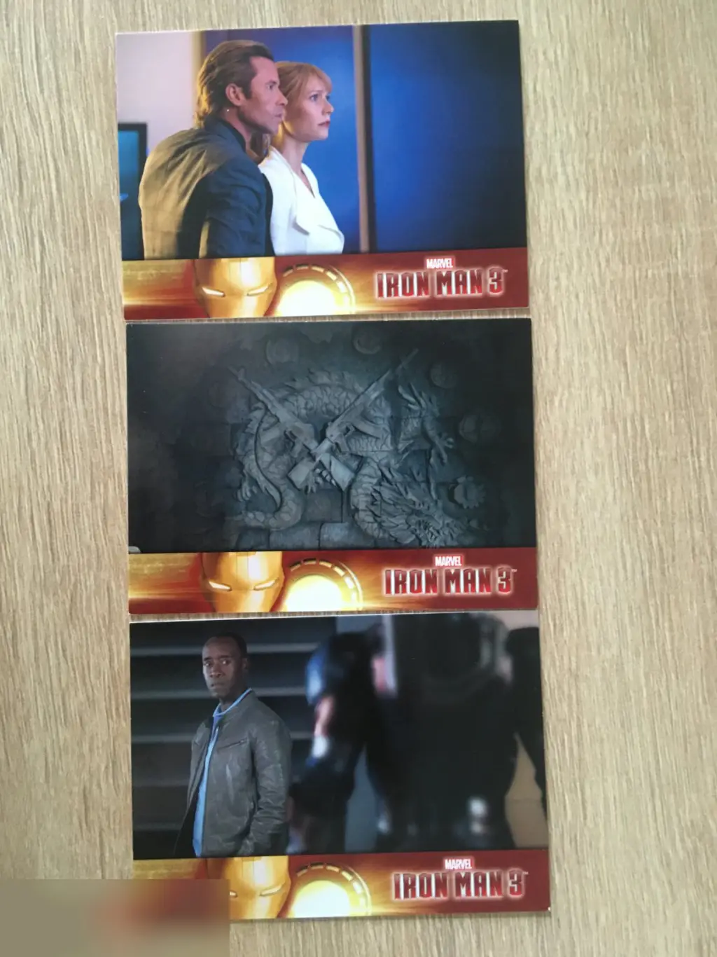 Iron Man 3 Железный человек 3 3 коллекционные карточки Upper Deck