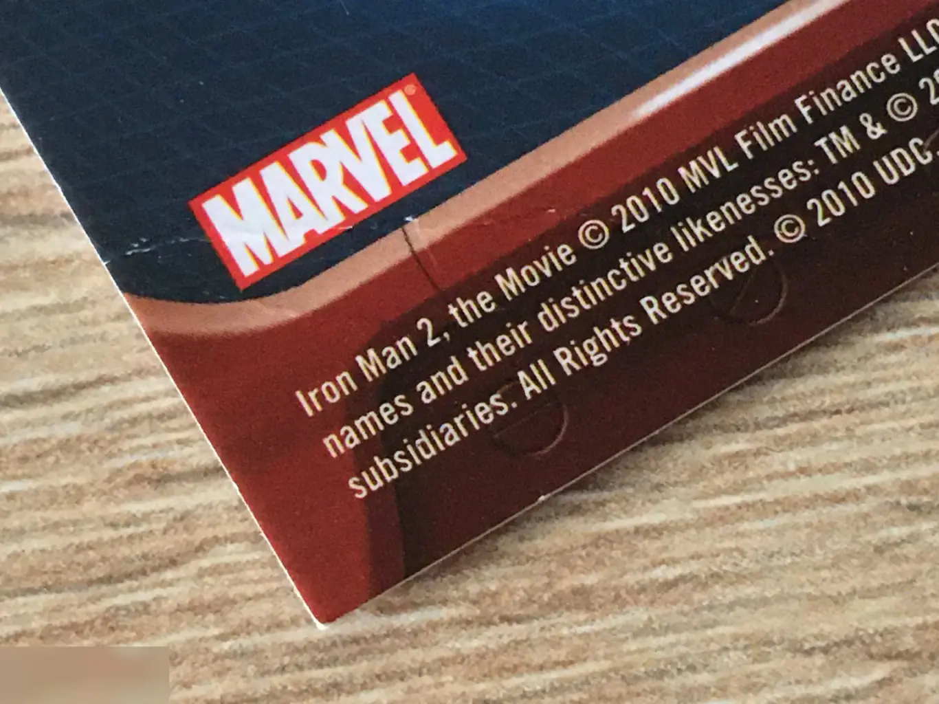 Iron Man 2 Железный человек 2 2 коллекционные карточки Upper Deck 2