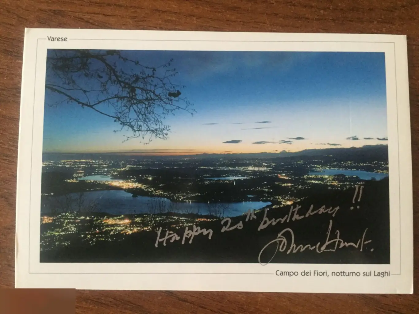 Джон Хёрт автограф на открытке