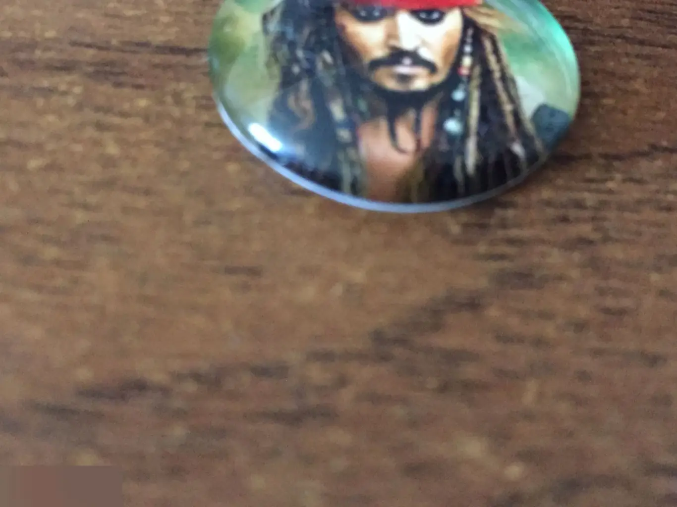 Капитан Джек Воробей Пираты Карибского моря 24-25 мм стеклянный кабошон для украшений 1