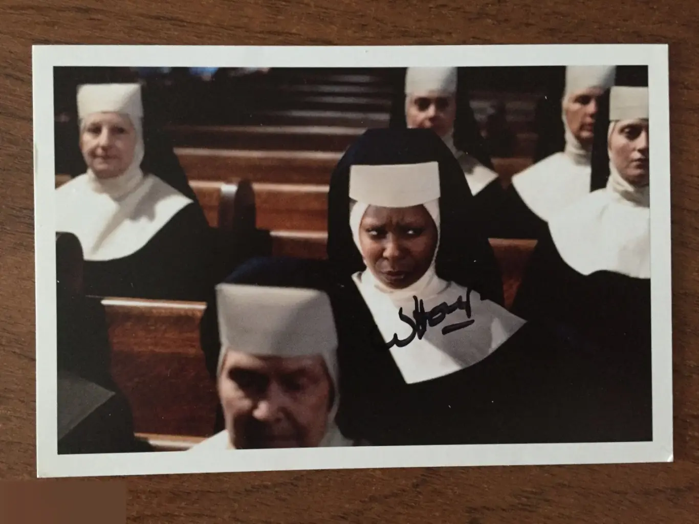 Вупи Голдберг автограф Действуй, сестра